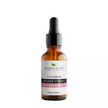 BIOBALANCE Сыворотка для лица с коллагеном 4,5% + витамином С 0,5% / SUPER SERUM COLLAGEN + VITAMIN C 30 мл