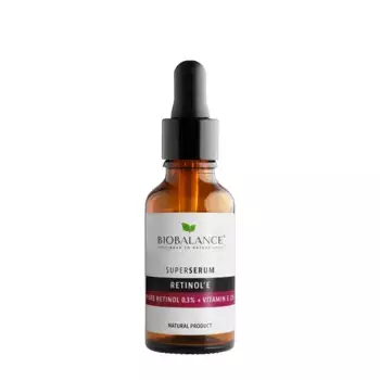 BIOBALANCE Сыворотка для лица с ретинолом 0,3% + витамином Е 2% / SUPER SERUM PURE RETINOL 0,3% + VITAMIN E 2% 30 мл