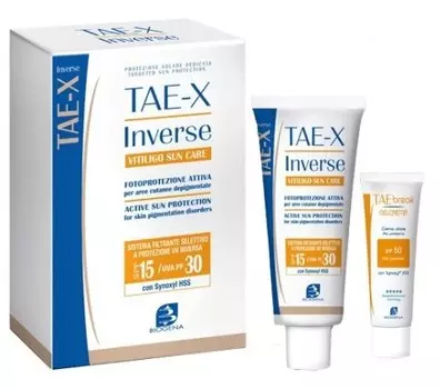 BIOGENA Набор для кожи с витилиго (крем SPF15 50 мл + крем SPF50 TAE break 10 мл) / BIOGENA TAE-X INVERSE