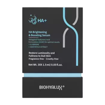 BIOHYALUX Сыворотка осветляющая и стимулирующая для лица / НА Brightening&Boosting Serum 30х1,5 мл
