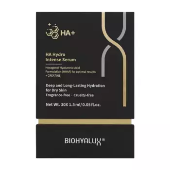 BIOHYALUX Сыворотка интенсивная увлажняющая с гиалуроновой кислотой / НА HYDRO INTENSE SERUM 30х1,5 мл