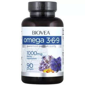 BIOVEA Добавка биологически активная к пище Омега 3-6-9 / Omega 3-6-9 1000 мг 90 капсул