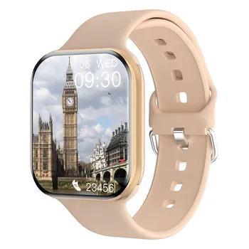НОВЫЕ умные часы 9 BT Call NFC Heart Rate Sport Fitness Водонепроницаемый Amoled экран Беспроводная зарядка 450 мАч для мужчин и женщин для часов IWO белый