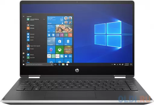 Ноутбук 14" FHD Touch HP Pavilion x360 14-dh1015ur silver (Core i5 10210U/8Gb/256Gb SSD/VGA int/Stylus/W10) (1B2Q9EA)