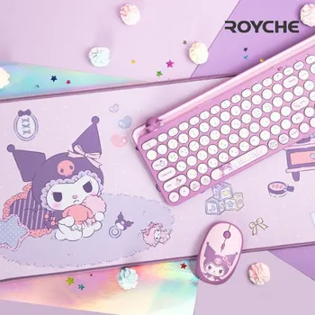 Длинный коврик для мыши Royche Sanrio Персонажи, выберите 1 из 2 типов (Моя Мелодия/Куроми), популярная фраза в Корее My Melody