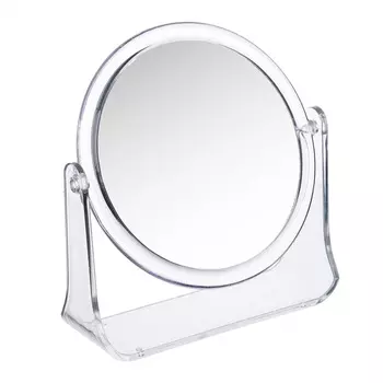 Зеркало настольное круглое ЮниLook, d.14 см, прозрачный