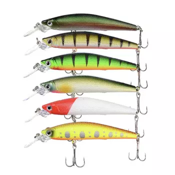 Воблер AZOR FISHING Рокет Минноу, 8, 3 г, 10, 3 см, глубина 0, 5-1, 5м, 6 цветов