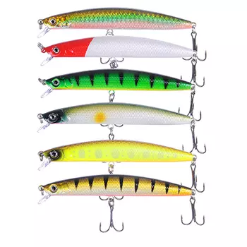 Воблер AZOR FISHING Слим Минноу Лонг, F, 8, 8 гр. 10, 7 см, глубина 0, 5-1, 0 м, 6 цветов