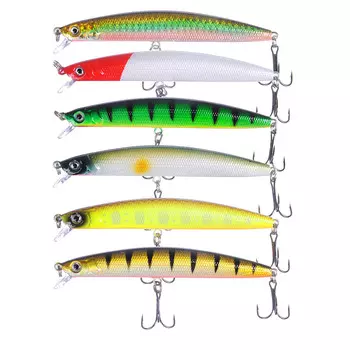 Воблер AZOR FISHING Слим Минноу Лонг, F, 8, 8 гр. 10, 7 см, глубина 0, 5-1, 0 м, 6 цветов