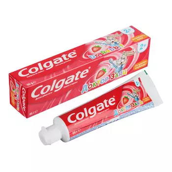 Зубная паста COLGATE Доктор Заяц вкус Клубники 50мл 188189286