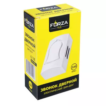 Звонок дверной электрический FORZA "Дин-Дон", 220В