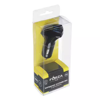 Зарядное устройство USB FORZA ЭТАЛОН, 3xUSB, 3A, блистер