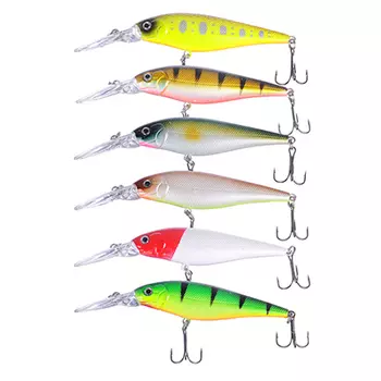 Воблер AZOR FISHING Дип Шэд Минноу, SP, 9, 2 гр. 11 см, глубина 1, 0 - 2, 0 м, 6 цветов