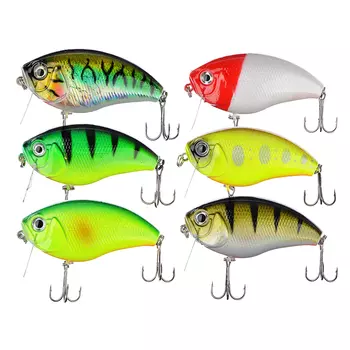 Воблер AZOR FISHING Фэт Крэнк XL, 14.2 г, 6, 5 см, глубина 0-1, 0 м, 6 цветов