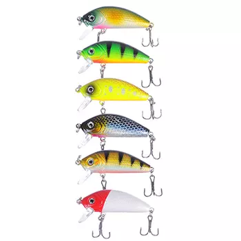 Воблер AZOR FISHING Лайт Минноу, SP, 5 гр. 5 см, глубина 1, 2-1, 8 м, 6 цветов