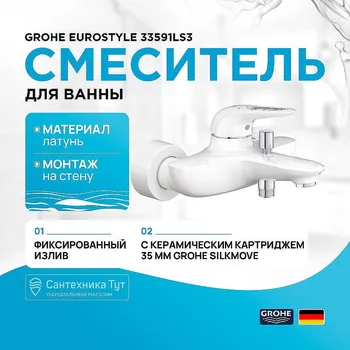 Смеситель для ванны Grohe
