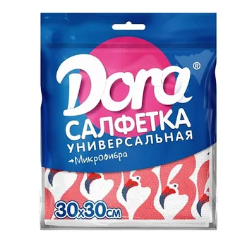 DORA Салфетка из микрофибры с цветным рисунком 1