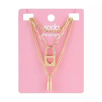 SODA Ожерелье CHAIN 3-IN-1 GOLDEN COLOR #sugargem