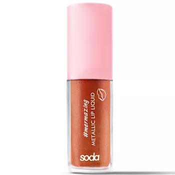SODA METALLIC LIP LIQUID #mermazing Жидкая помада с эффектом металлик