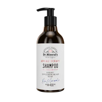 DR.MINERAL’S Мягкий шампунь для волос глубокое очищение, уплотнение и объем 400.0
