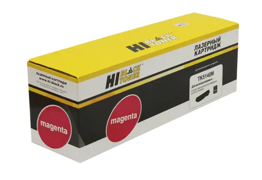 Картридж лазерный Hi-Black HB-TK-5140M (TK-5140M/1T02NRBNL0), пурпурный, 5000 страниц, совместимый для Kyocera Ecosys M6030cdn/M6530cdn/P6130cdn