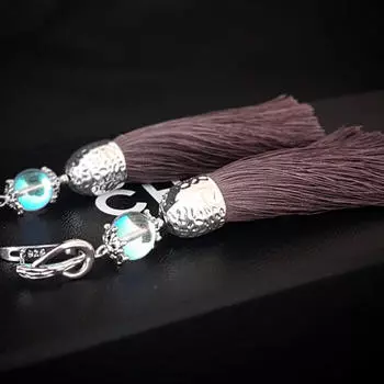 Серьги-кисти Wizard Brush - Gray &amp; Opal