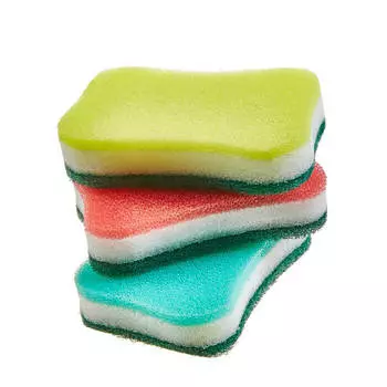 Скруббер мочалка для посуды Sungbo Cleamy Triple Filter Scrubber (2 шт.)