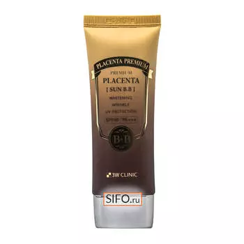 Солнцезащитный ВВ крем 3W Clinic Premium Placenta Sun BB Cream