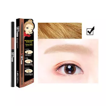 Тени-карандаш для бровей The Orchid Skin 3 In 1 Eyebrow #01 Gold Blond | Светлый