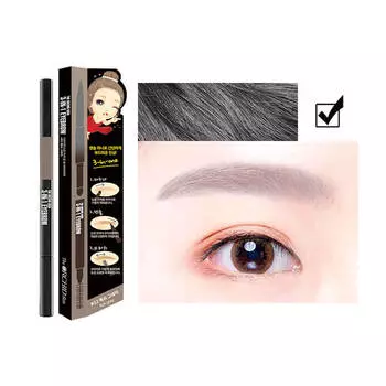 Тени-карандаш для бровей The Orchid Skin 3 In 1 Eyebrow #02 Ash Gray | Пепельный