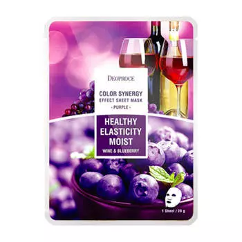 Тканевая маска Deoproce Color Synergy Effect Sheet Mask Purple