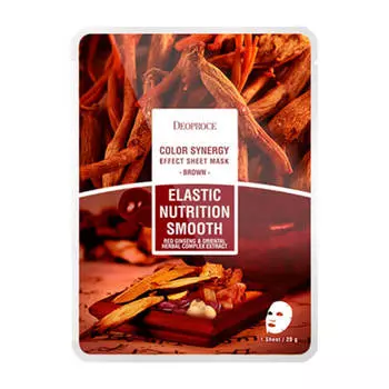 Тканевая маска Deoproce Color Synergy Effect Sheet Mask Brown