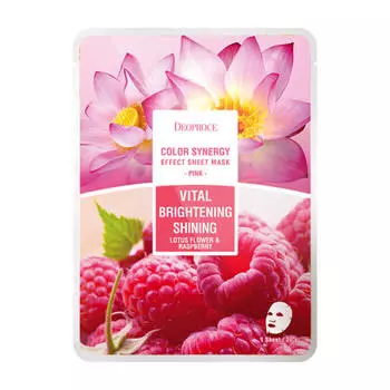 Тканевая маска Deoproce Color Synergy Effect Sheet Mask Pink