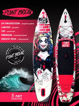 Сапборд Point Break Harley Qwin 11.6, 25 psi, Рremium, Красный