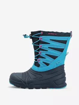 Сапоги утепленные для девочек Merrell SNOW QUEST LITE 3.0 WTRPF, Синий, размер 33