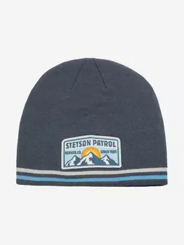 Шапка без отворота STETSON 8699101 BEANIE PATROL (синий), Синий