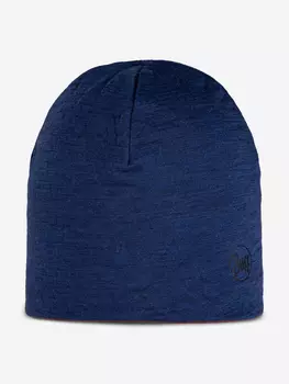 Шапка Buff LW Merino Wool Reversible Hat Cobalt-Cinnamon, Коричневый