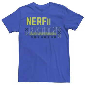 Мужская зеленая футболка с логотипом Nerf Nation Glitch Licensed Character