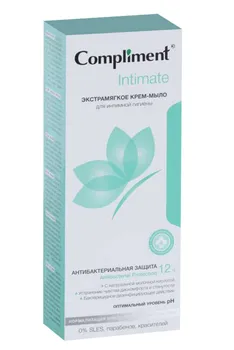 Крем-мыло Compliment Intimate д/интимной гигиены экстрамягкое, 250 мл