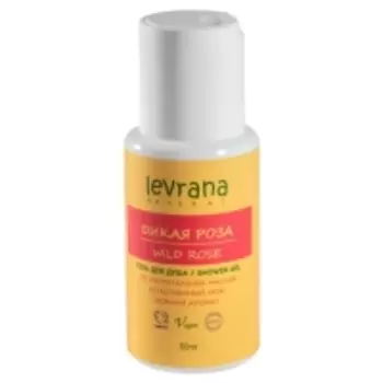 Levrana - Гель для душа "Дикая Роза", мини, 50 мл