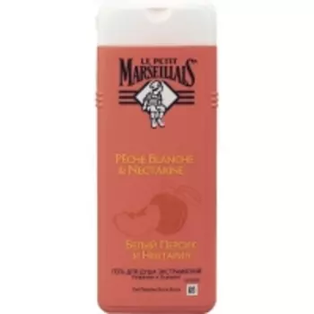 Le Petit Marseillais Peche Blanche Nectarine - Гель для душа с белым персиком и нектарином, 650 мл