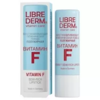 Librederm Vitamin F Rich Lipstick - Помада гигиеническая восстанавливающая, полужирная, 4 г
