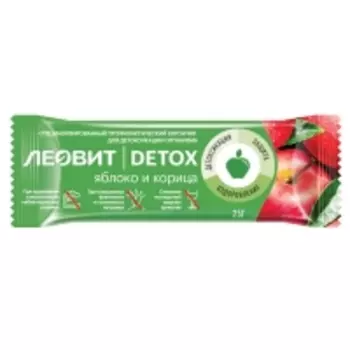 Леовит - Батончик детоксикационный с яблоком и корицей, 25 г