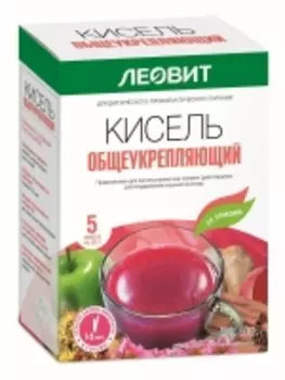 Леовит - Кисель Общеукрепляющий, 5 пакетов по 20 г