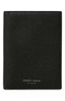 Кожаная обложка для паспорта Giorgio Armani