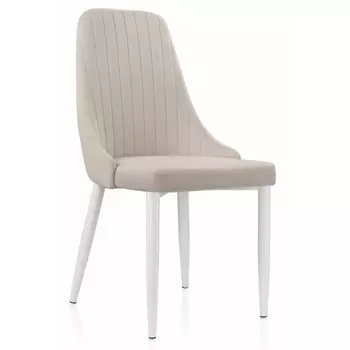 Стул Woodville на металлокаркасе Kora white / beige 15222