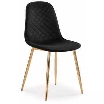 Стул Woodville на металлокаркасе Dabl black / gold 15326