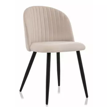 Стул Woodville на металлокаркасе Gabi 1 beige / black 15086