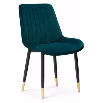 Стул Woodville на металлокаркасе Seda 1 green / gold / black 15286