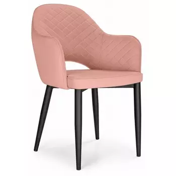 Стул Woodville на металлокаркасе Vener coral / black 15093